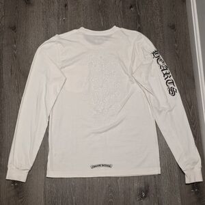 Chrome Hearts White On White Cemetery Longsleeve Mens Medium